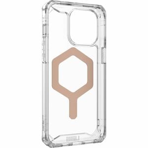 Urban Armor Gear Plyo Rugged Case for Apple iPhone 15 Pro Max Smartphone - Ice/Rose Gold - Crystal Clear - Drop Resistant,