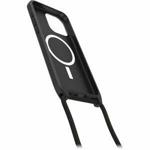 OtterBox React Carrying Case Apple iPhone 15 Pro Max Smartphone - Black - Drop Resistant - Nylon, Plastic Body - Neck Stra