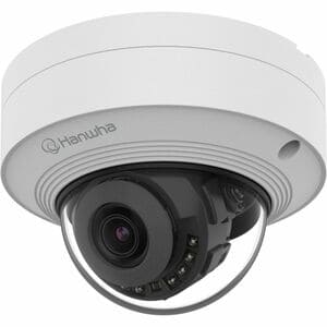 Hanwha QNV-C8011R 5 Megapixel Network Camera - Color - Dome - White - 65.62 ft Infrared Night Vision - H.265, H.265M, H.26