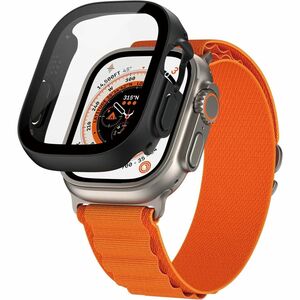PanzerGlass D3O, Tempered Glass Screen Protector for Watch Ultra, Watch Ultra 2 - Black - For OLED Apple Watch - Drop Resi