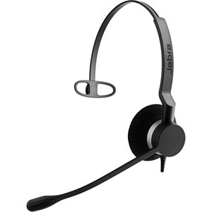 Jabra BIZ 2300 USB UC Wired Over-the-head Mono Headset - Black - Monaural - Supra-aural - Noise Cancelling, Noise Reductio