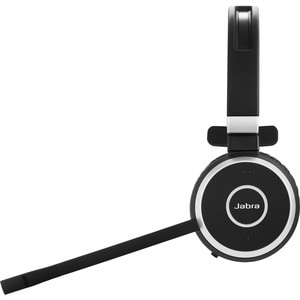 Jabra Evolve 65 Wireless Over-the-head Mono Headset - Black - Binaural - 3000 cm - Bluetooth - Noise Cancelling Microphone