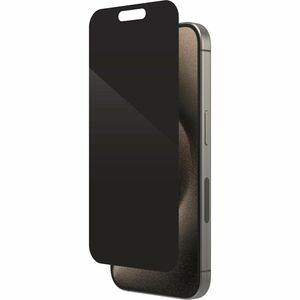 invisibleSHIELD Glass Elite Privacy Tempered Glass, Aluminosilicate Glass Privacy Screen Filter for iPhone 15 Pro - Clear 