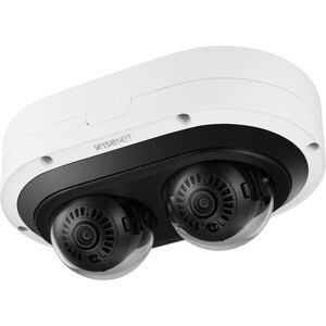 Cámara de red Wisenet PNM-7082RVD 2Megapíxel Exterior Full HD - Color - Cúpula - Blanco - 25m Infrarrojos Visión Nocturna 