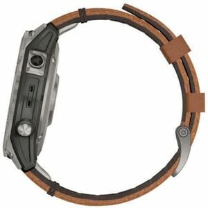 Garmin fēnix 7 Pro Smart Watch - Titanium Case Color - Chestnut Band Color - Titanium Body Material - Fiber Reinforced Pol