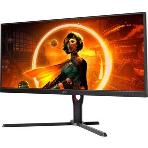 AOC AGON U34G3XM 34" Class UW-QHD Gaming LCD Monitor - 21:9 - Black, Red - 34" Viewable - Vertical Alignment (VA) - WLED B