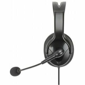 Auriculares Manhattan Cableado Sobre la cabeza Mono - Negro - Monaural - Circumaural - 32Ohm - 20Hz a 20kHz - 200cm Cable 