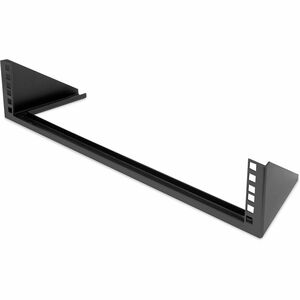 Digitus Mounting Bracket for Rack Equipment - Black - Horizontal/Vertical - 20 kg Load Capacity - Sheet Steel - 1 Piece
