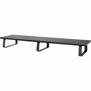 Eaton Tripp Lite Series Extra-Wide Dual-Monitor Riser for Desk, 39 x 10 in. - Wood, Black - Desk - Wood - Black - For Moni