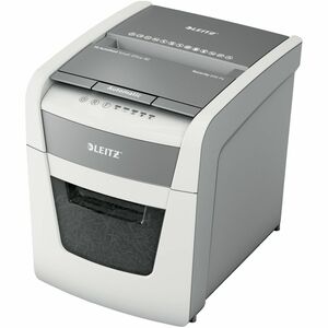 Leitz IQ Autofeed 50X Paper Shredder - Continuous Shredder - Cross Cut - 6 Per Pass - for shredding Credit Card, Paper Cli