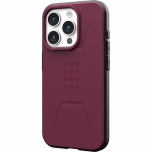 Urban Armor Gear Civilian iPhone 15 Pro Case - Bordeaux - For Apple iPhone 15 Pro Smartphone - Bordeaux - Drop Resistant, 