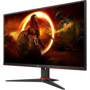 AOC AGON Q27G2E/BK 27" Class WQHD Gaming LCD Monitor - 16:9 - Black, Red - 68.6 cm (27") Viewable - Vertical Alignment (VA