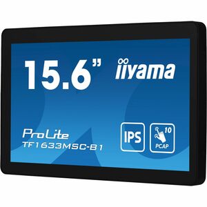 Moniteur LED à écran tactile iiyama ProLite TF1633MSC-B1 16" Class - 16:9 5 ms - 39,6 cm (15,6") Viewable - Dalle à Techno