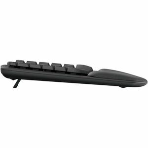 Logitech Wave Keys Keyboard - Wireless Connectivity - USB Interface - Spanish - QWERTY Layout - Graphite - Bluetooth - 10 