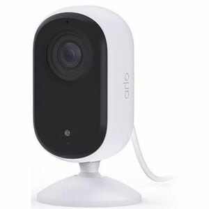 Arlo Essentials 4 Megapixel Indoor 2K Network Camera - Colour - White - Colour Night Vision - 2560 x 1440 - Wi-Fi - Wall M