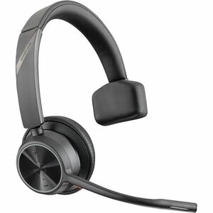 Poly Voyager 4300 UC 4310 Wired/Wireless Over-the-head, On-ear Mono Headset - Black - Microsoft Teams Certification - Siri