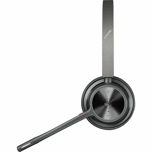 Poly Voyager 4300 UC 4320-M UC Kabel/Kabellos Auf den Ohren, Kopfbügel Stereo Headset - Schwarz - Microsoft-Teams-Zertifiz