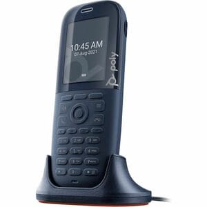 Poly Rove 30 Handset - Black - Cordless - DECT - 6.1 cm (2.4") Screen Size - Audio - Headset Port - 18 Hour Battery Talk Time