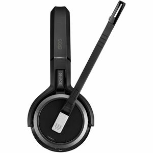 EPOS IMPACT SDW 5063T Wireless On-ear Stereo Headset - Black - Microsoft Teams Certification - Binaural - Ear-cup - 18000 