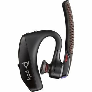 Poly Voyager 5200 Wireless Helmet, Over-the-ear, Earbud Mono Earset - Black - Monaural - In-ear - 3000 cm - Bluetooth - 32