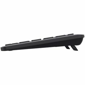 Trust Lyra Keyboard - Wireless Connectivity - USB 1.1 Type A Interface - Spanish - QWERTY Layout - Black - Scissors Keyswi