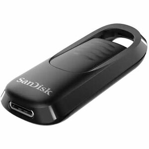 SanDisk Ultra Slider SDCZ480-064G-G46 64 GB USB 3.2 (Gen 1) Type C Flash Drive - 128-bit AES - 300 MB/s Read Speed