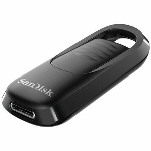 SanDisk Ultra Slider SDCZ480-256G-G46 256 GB USB 3.2 (Gen 1) Type C Flash Drive - 128-bit AES - 400 MB/s Read Speed