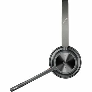 Poly Voyager 4300 UC 4320 Wired/Wireless Over-the-head, On-ear Stereo Headset - Black - Microsoft Teams Certification - Si
