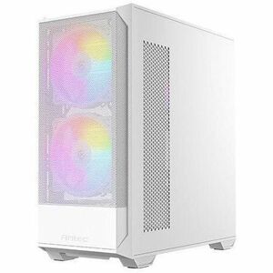 Boîtier pour ordinateur de jeux Antec - Tour Moyenne - Blanc - Mesh, En verre trempé, Acier, Plastique - 11 x Ventilateur(