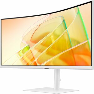 Samsung ViewFinity S6 S34C650TAU 34" Class UW-QHD Curved Screen LCD Monitor - 21:9 - Warm White - 86.4 cm (34") Viewable -