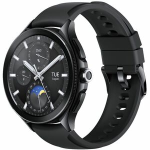 MI Watch 2 Pro Smart Watch - Black Case Color - Black Band Color - Stainless Steel Case Material - Fluoro Rubber Band Mate