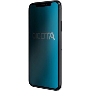 Dicota Secret PET (Film), Silicone Privacy Screen Protector - Transparent - For 14.7 cm (5.8") LCD iPhone X - Scratch Resi