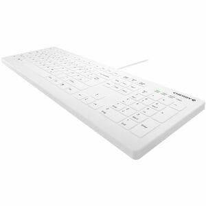 Active Key AK-C8112 Keyboard - Cable Connectivity - USB Type A Interface - White - Membrane/Scissor Keyswitch