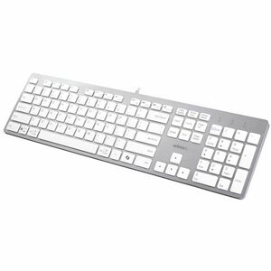 Adesso EasyTouch 730UW USB-C Multi OS Scissor Switch Keyboard With CoPilot AI Hotkey And USB-C, USB-A, 3.5mm Aux Ports - C