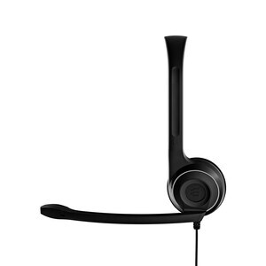 EPOS PC 7 USB Wired On-ear Mono Headset - Black - Monaural - Supra-aural - 32 Ohm - 42 Hz to 17 kHz - 200 cm Cable - Uni-d