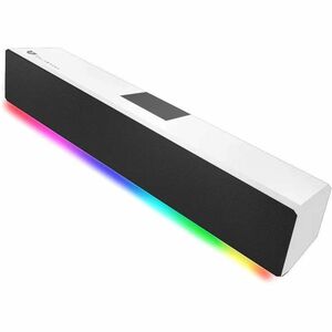 Bocina Gamer Glimm Bar BG585 Soundbar + RGB / Bluetooth + Control Digital RGB + 10 W RMS / Blanco