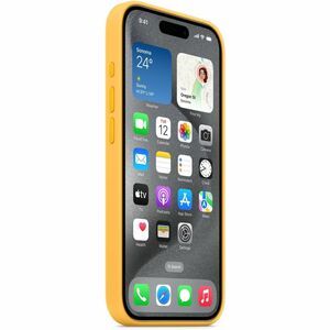 Apple Case for Apple iPhone 15 Pro Smartphone - Sunshine - Silky, Soft-touch - Scratch Resistant, Drop Resistant - Silicon