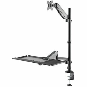 Neomounts Desk Mount for Workstation - Black - Height Adjustable - 1 Display(s) Supported - 43.2 cm to 81.3 cm (32") Scree