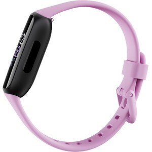 Fitbit Inspire 3 FB424 Smart Band - Black, Lilac Bliss Body Color - Heart Rate Monitor, Pulse Oximeter Sensor, Temperature