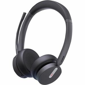 Yealink BH70 Wireless On-ear, Over-the-head Stereo Headset - Black - Microsoft Teams Certification - Binaural - Supra-aura