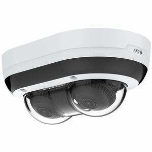 AXIS P4708-PLVE 8 Megapixel Outdoor 4K Network Camera - Colour - Dome - Black - TAA Compliant - 15 m Infrared Night Vision