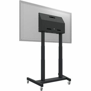 SmartMetals Display-Wagen - 120 kg Belastbarkeit - 4 Rollen - Metall - 1058 mm Breite x 772 mm Tiefe x 1795,5 mm Höhe - Sc