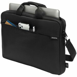 Dicota Slim Case ONE Tasche für 25,4 cm (10 Zoll) bis 31,8 cm (12,5 Zoll) Notebook - Schwarz - 300D rPET Polyester Körper 