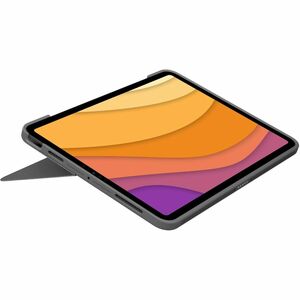 Logitech Combo Touch Keyboard/Cover Case for 33 cm (13") Apple iPad Air 13 (2024) Tablet - Oxford Gray - Scuff Resistant, 