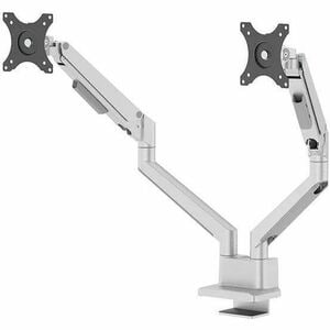 Neomounts NEXT Slim Mounting Arm for Display Screen, Flat Panel Display, Curved Screen Display, Monitor - Silver - Height 