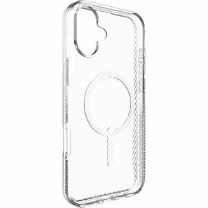 ZAGG Luxe Snap Case for Apple iPhone 16 Plus Smartphone - Ripple Pattern, Textured Edges - Clear - Drop Resistant, Anti-sl