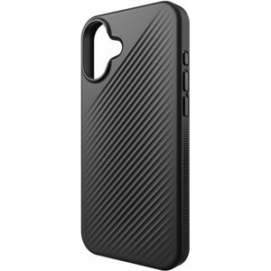 ZAGG Luxe Snap Case for Apple iPhone 16 Plus Smartphone - Ripple Pattern, Textured Edges - Black - Drop Resistant, Anti-sl