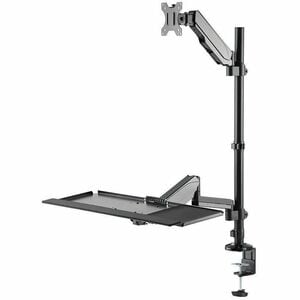 Neomounts Desk Mount for Workstation - Black - Height Adjustable - 1 Display(s) Supported - 43.2 cm to 81.3 cm (32") Scree