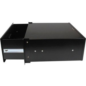 StarTech.com 4UDRAWER 4U Rack-mountable Rack Drawer - 401.32 mm Rack Width x 353.06 mm Rack Depth - Black - Steel - 25 kg 