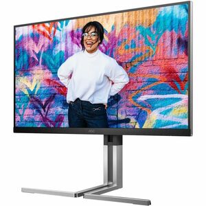 AOC Q27U3CV 27" Class WQHD LCD Monitor - 16:9 - Textured Black - 68.6 cm (27") Viewable - In-plane Switching (IPS) Technol